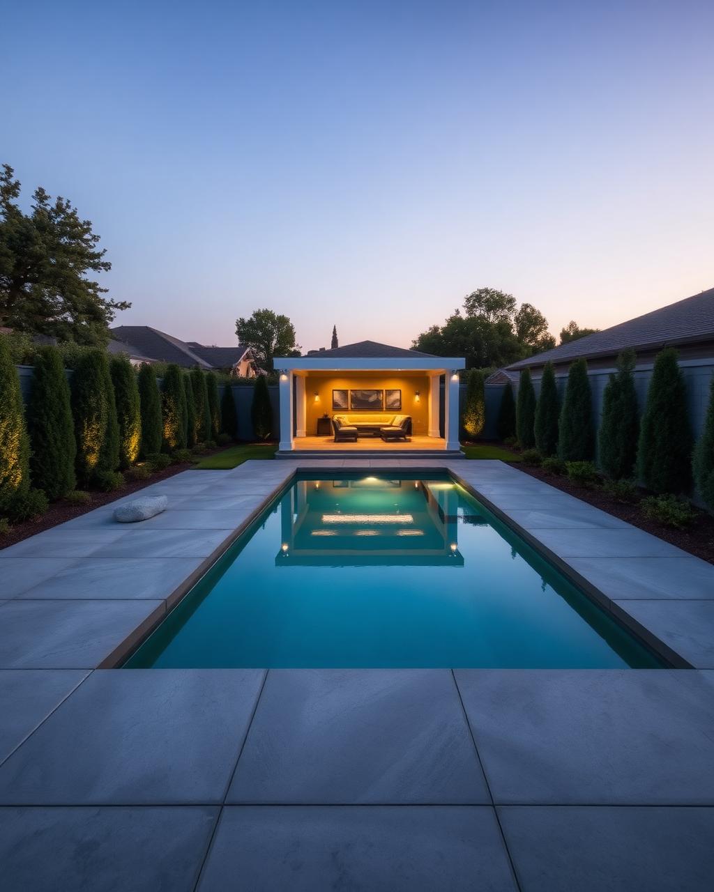 Cour piscine — Laval